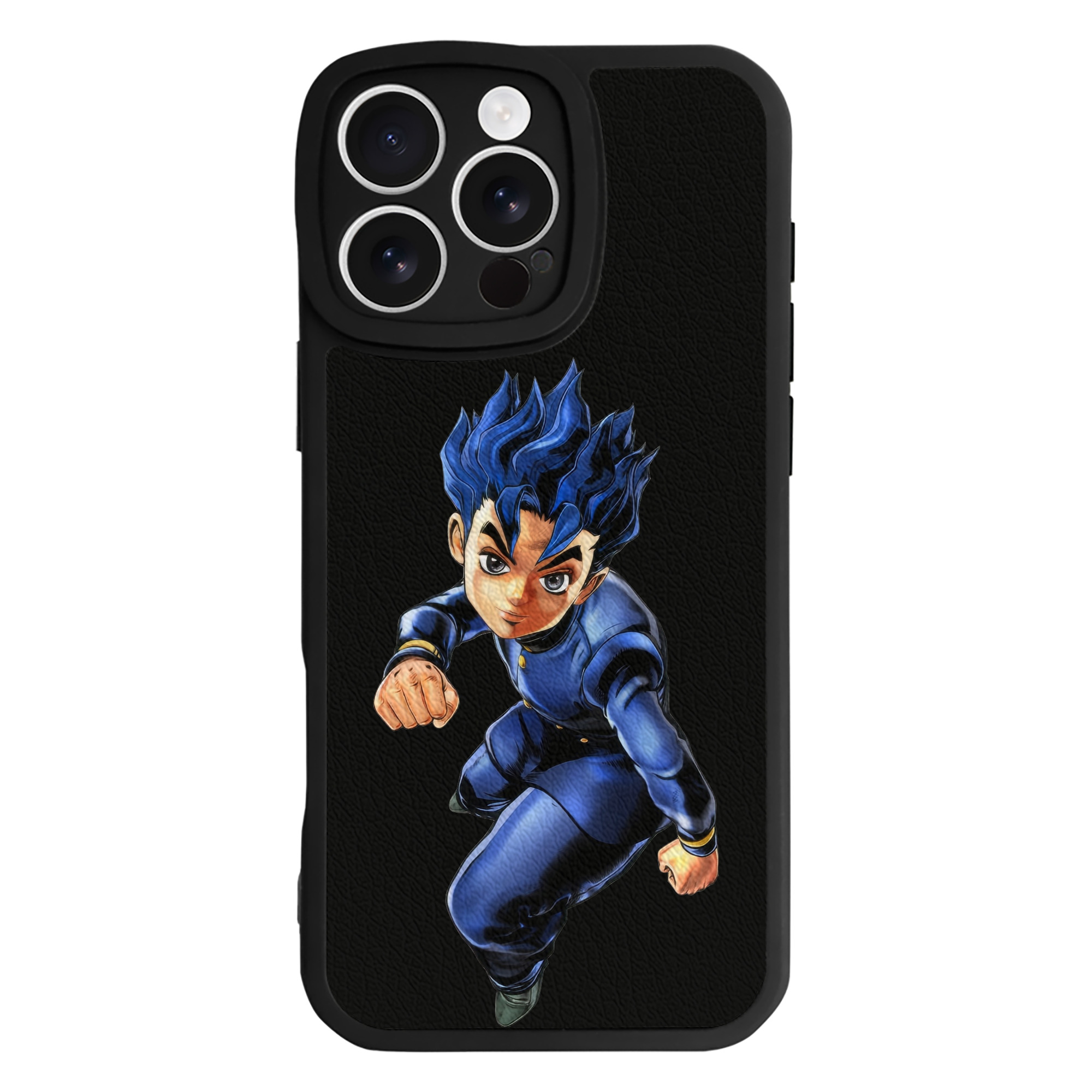 （画像用） ジョジョの奇妙な冒険 広瀨康一 JoJo's Bizarre Adventure Hirose Koichi 【iPhone 16シリーズ対応】シリコンスマホケース（レザー調） 材質：シリコン